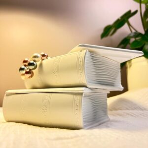 Boîte à bijoux avec couvercle - boîte en forme de livre